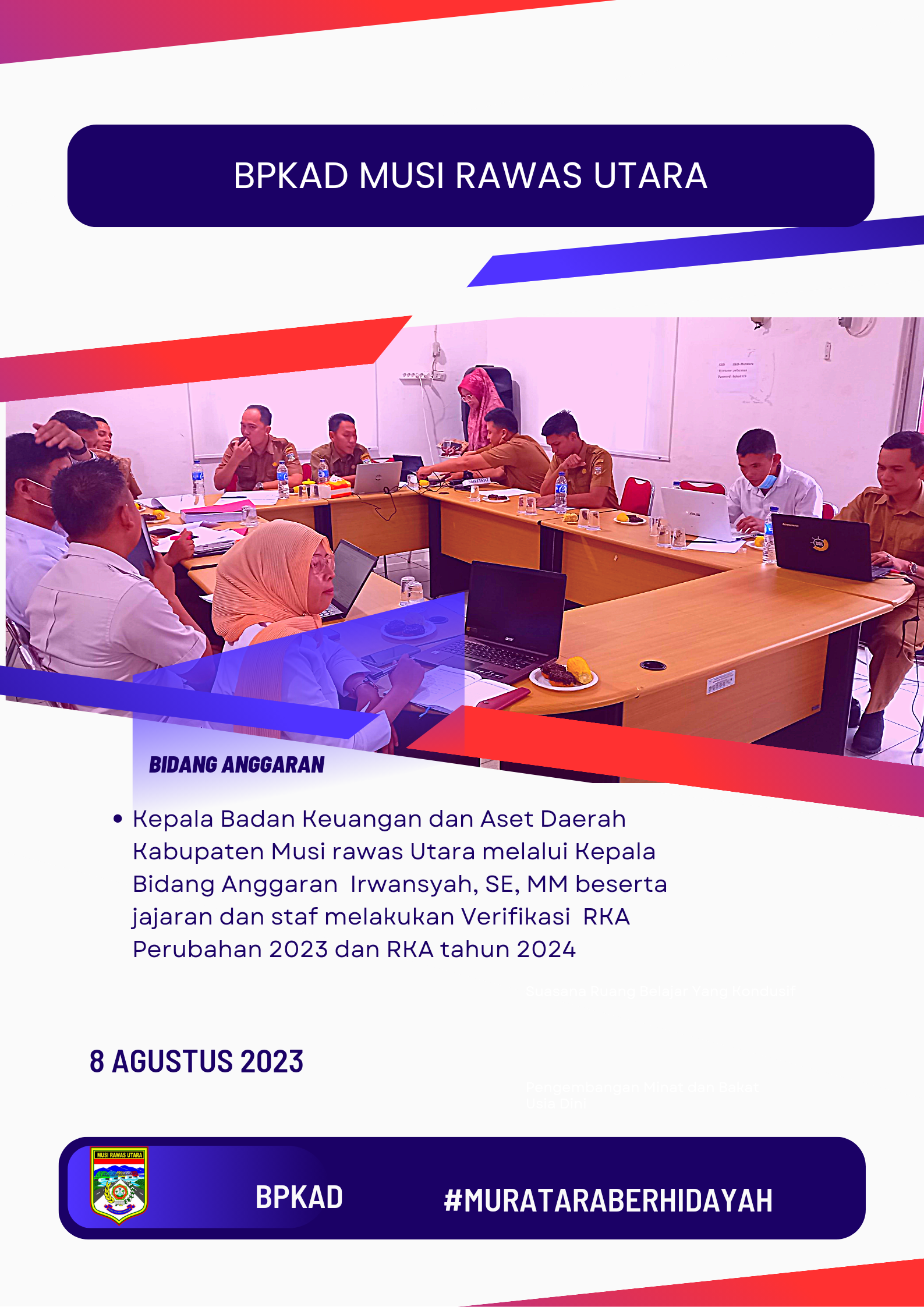 Verifikasi RKA Perubahan 2023 dan RKA 2024