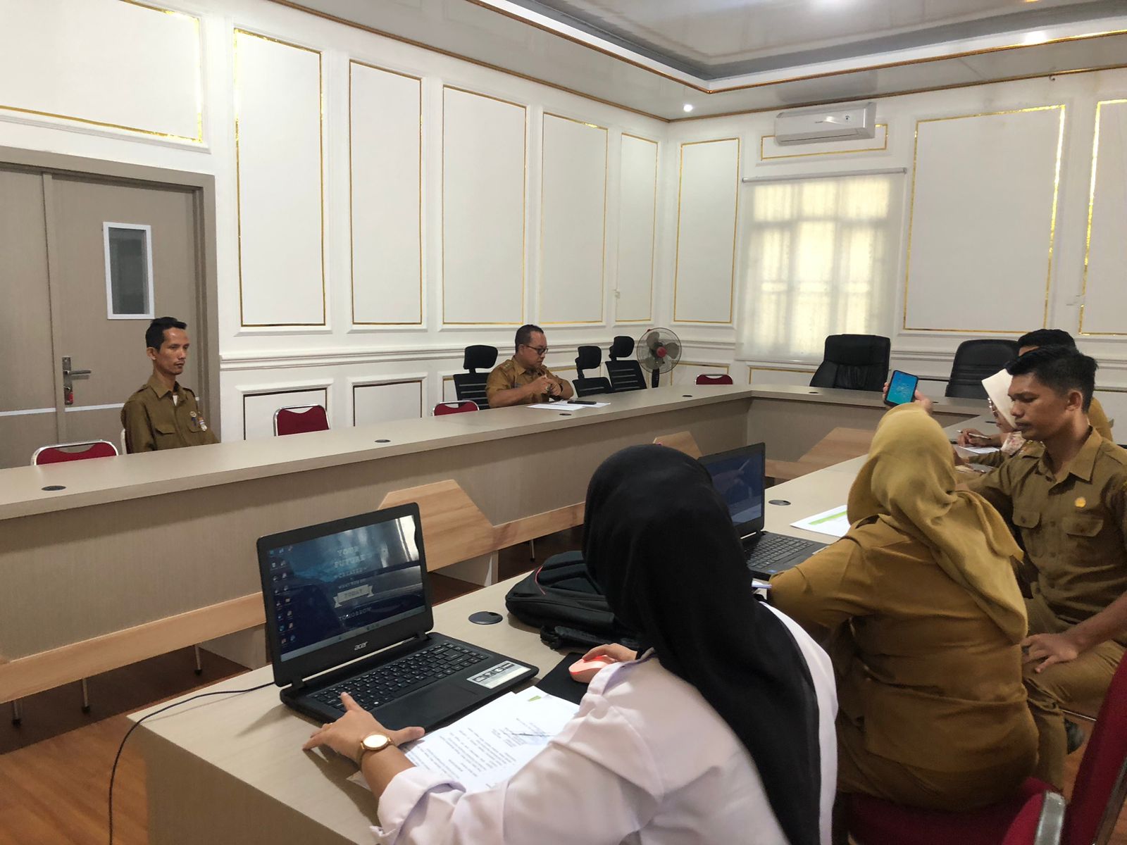 Kunjungan pembinaan dan Pengawasan Kearsipan Internal (ASKI) Dinas Perpustakaan dan Kearsipan Kabupaten Musi Rawas Utara